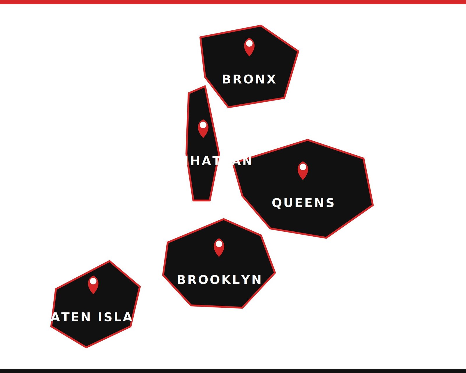 We service all of NYC: 5 boroughs, 100+ neighborhoods, all ZIP codes